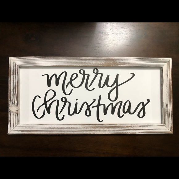 Rustic Merry Christmas Wood Sign 🎄 - Picture 5 of 5